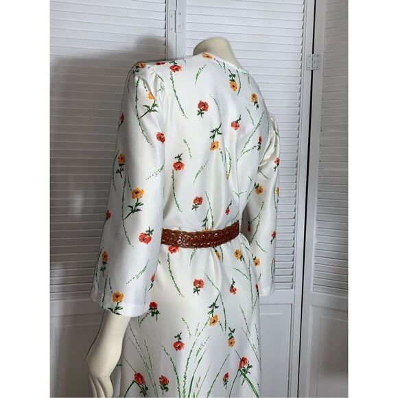 Vintage Floral Pullover Dress Robe LOUNGEES Nightgown - Picture 7 of 16